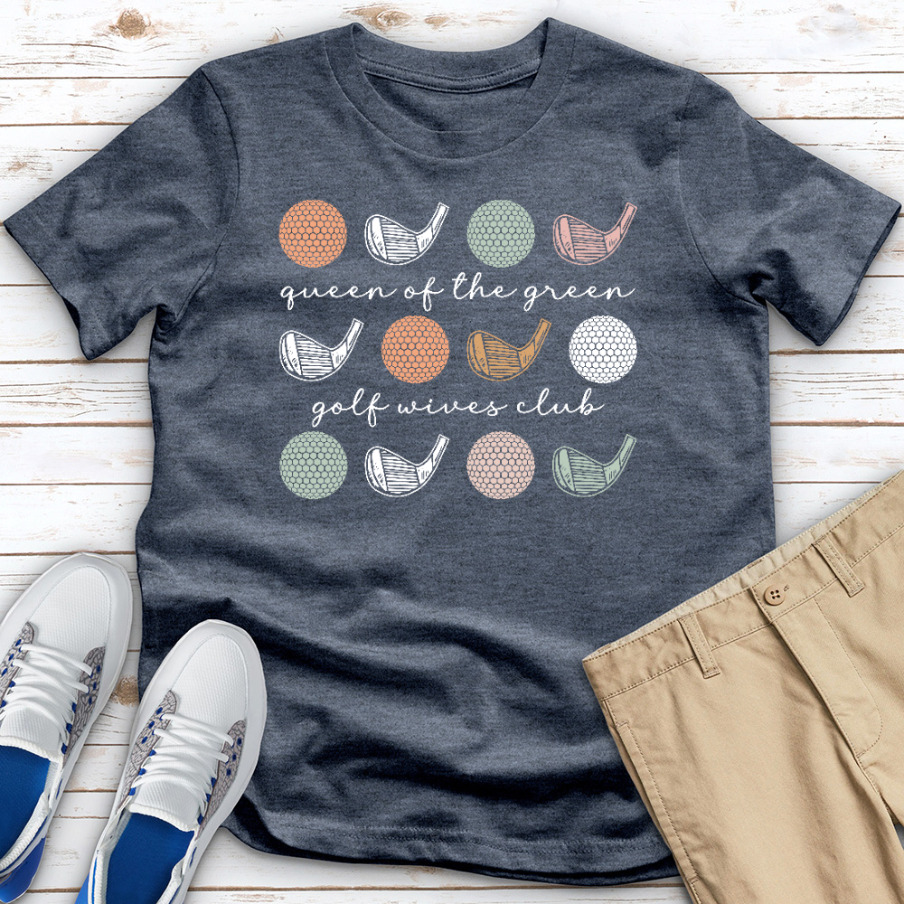 Queen Of The Green Heathered Tee