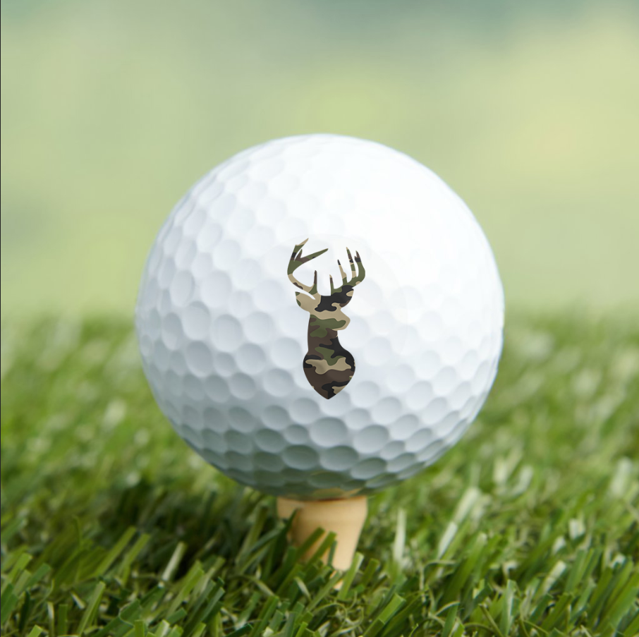 Camo Silhouette Golf Ball