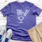 This Girls Got Drive Golf Heathered Tee - Heather Navy