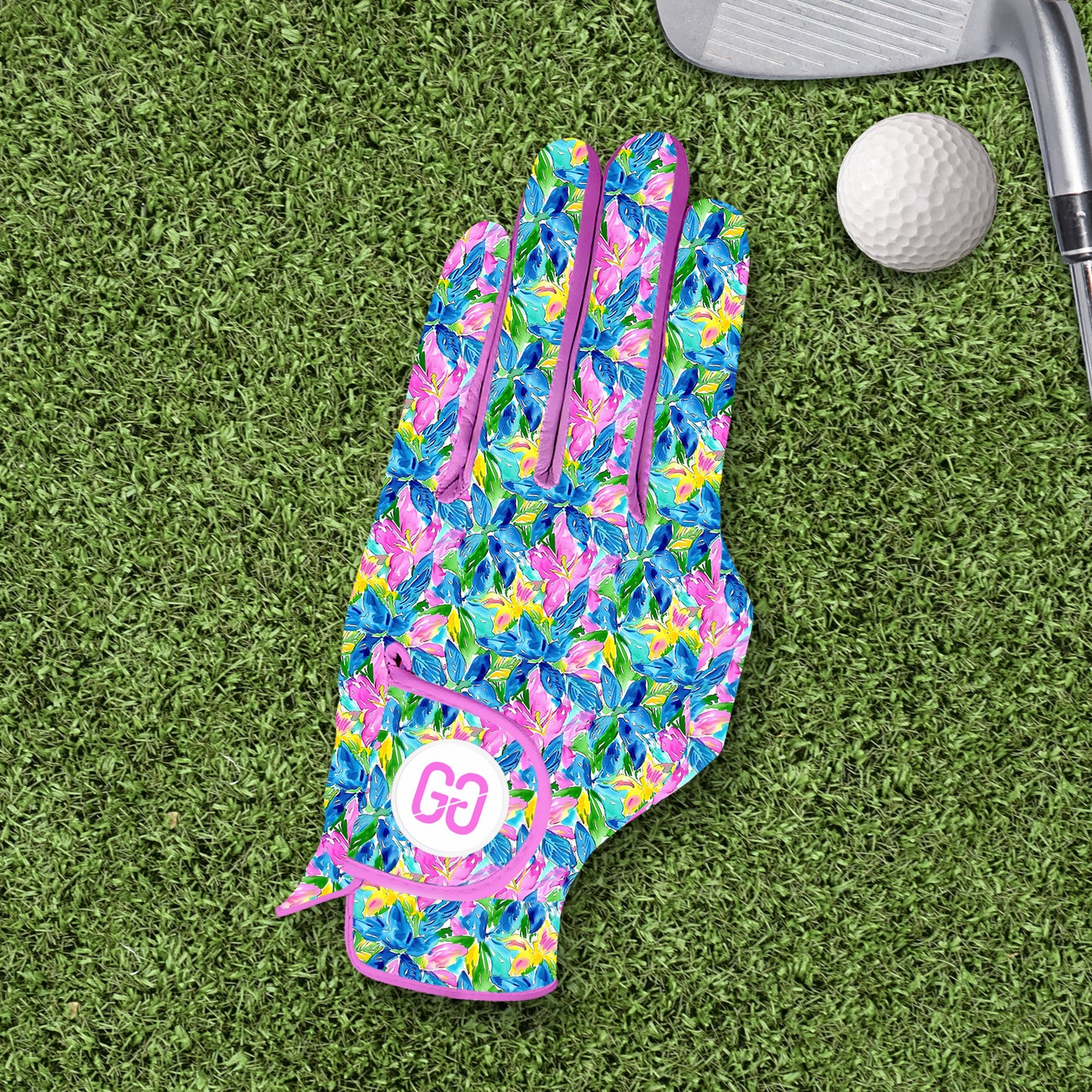 Island Flowers Golf Glove