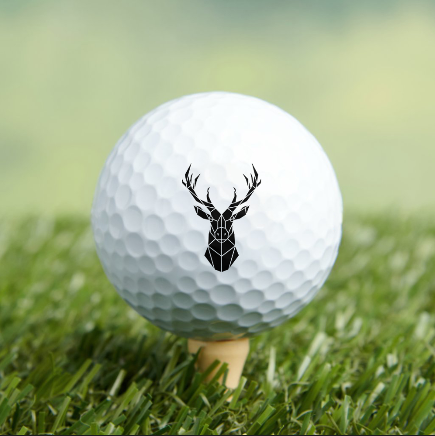 Isometric Deer Golf Ball