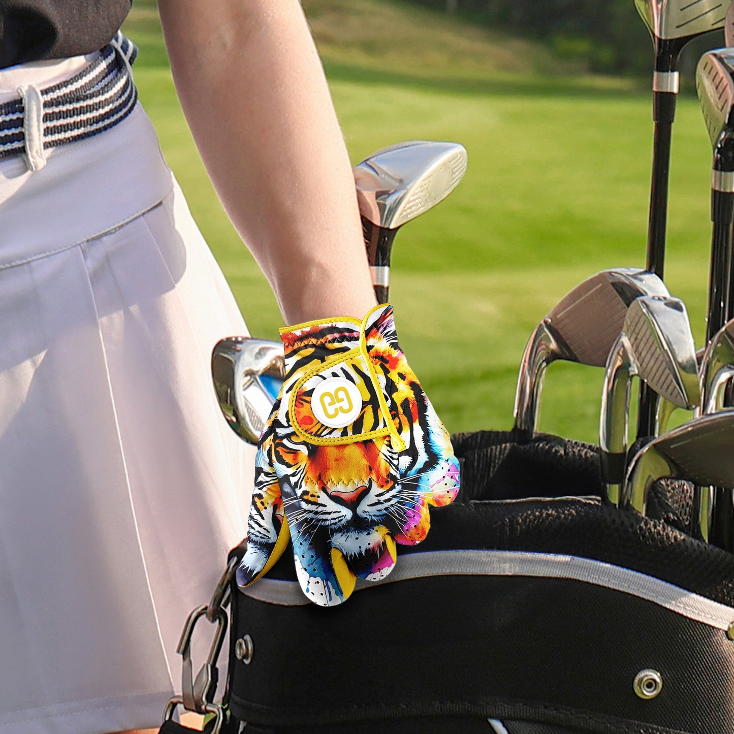 Watercolor Tiger Golf Glove