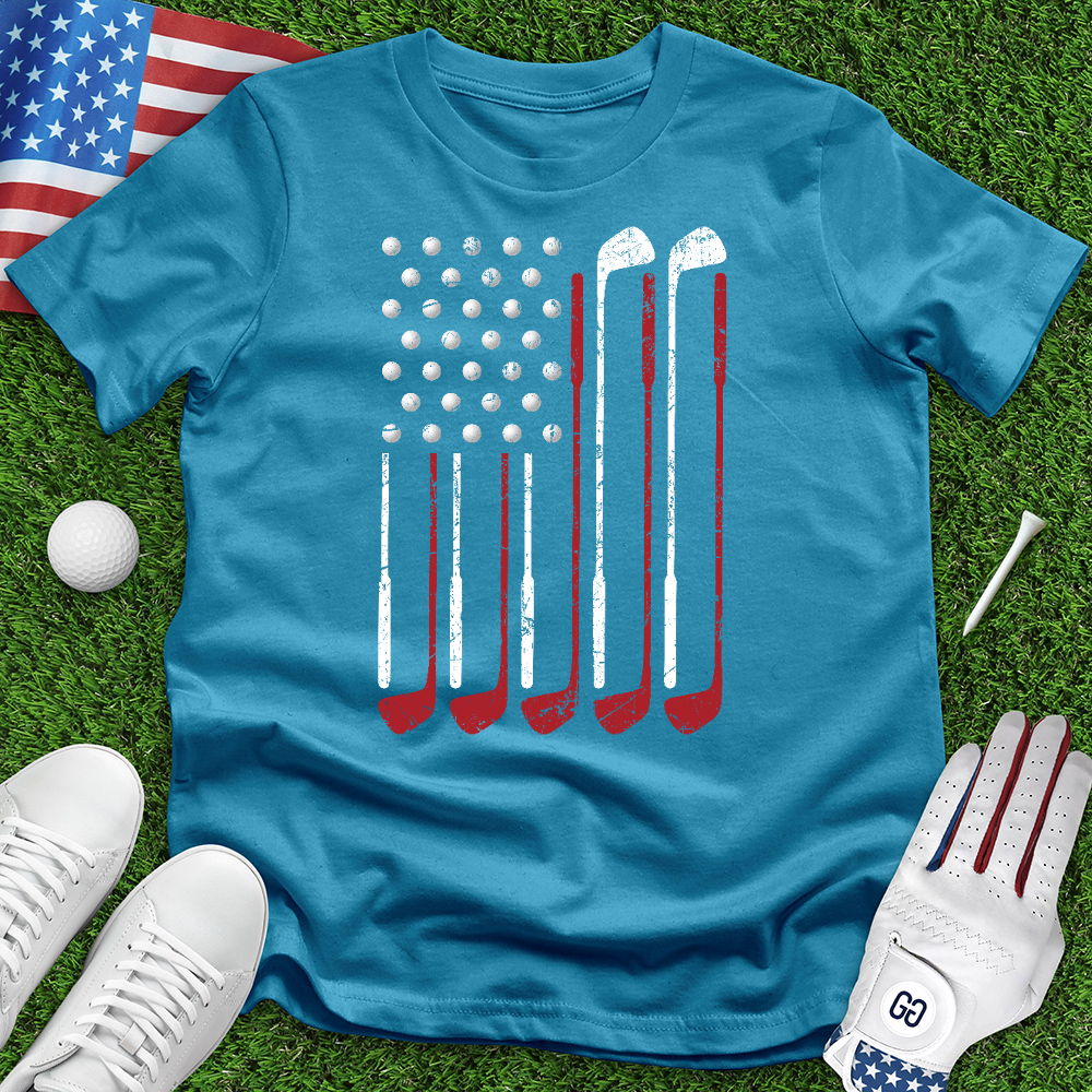 Flag Golf Clubs Tee