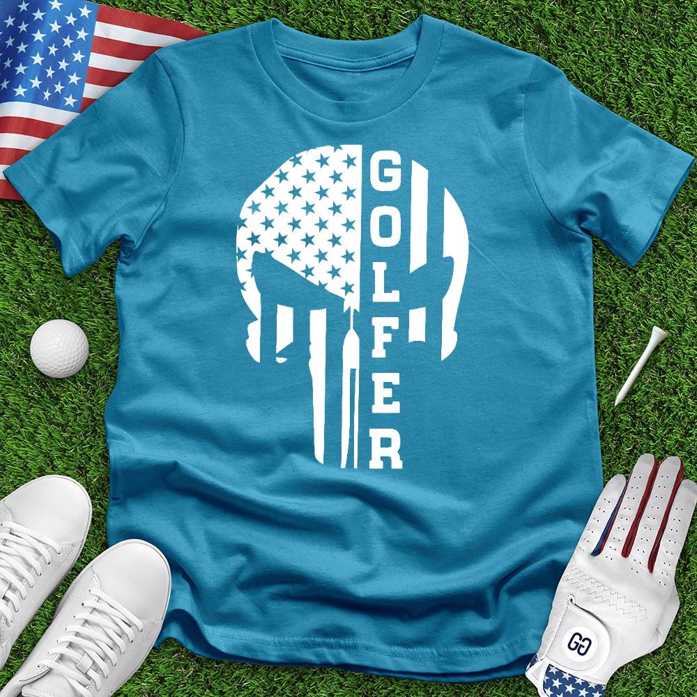 Skull Golfer Tee