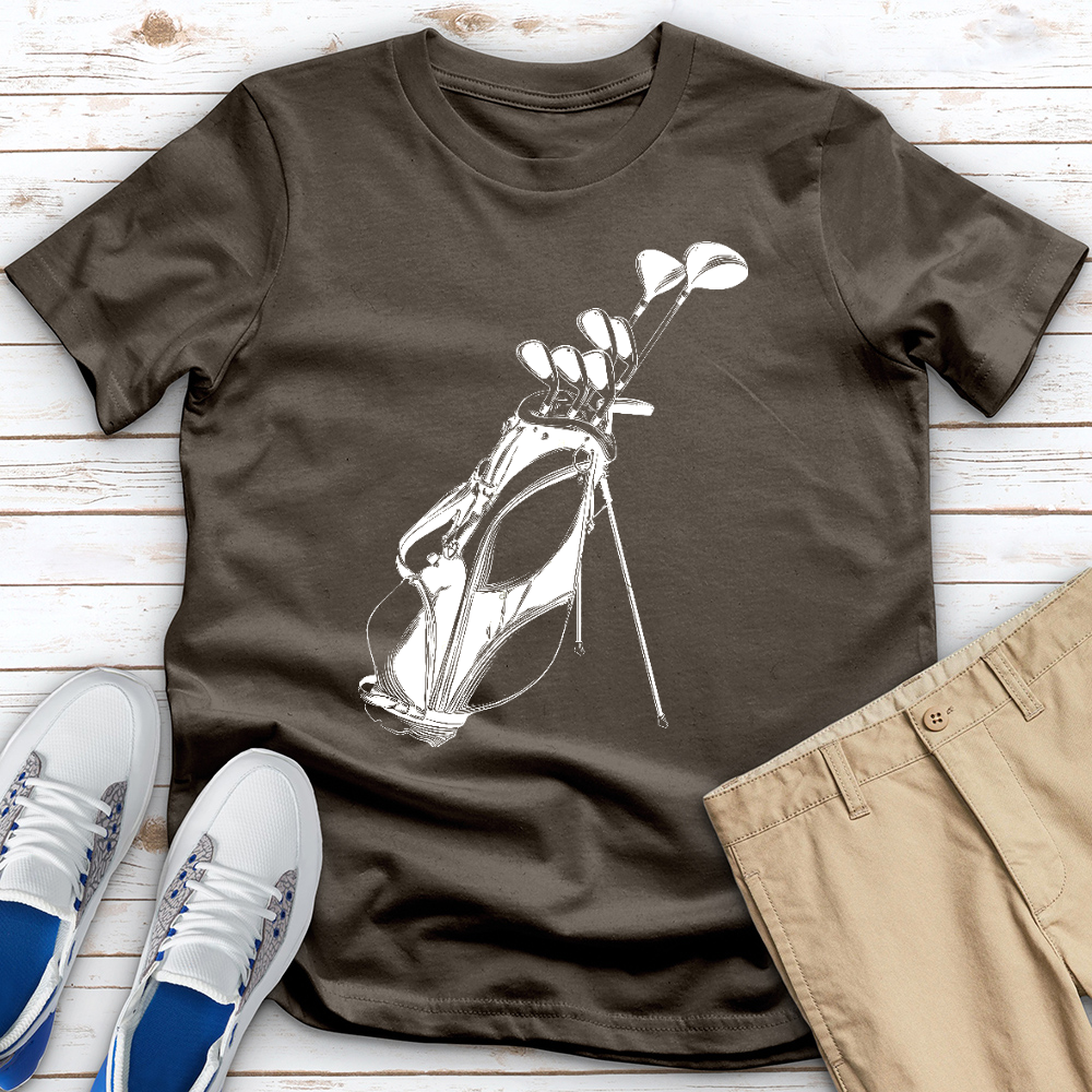 Sketched Golf Bag Tee