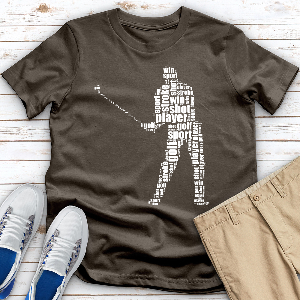 Typography Golf Tee