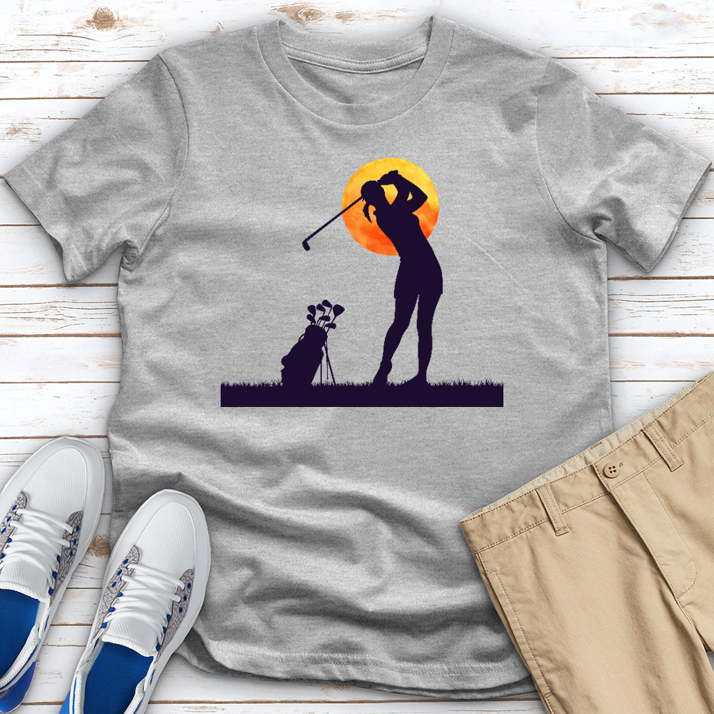 Female Golfer 3 Tee