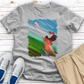 Female Golfer Oil Painting Tee