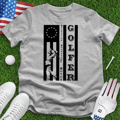 Golfer Flag Tee