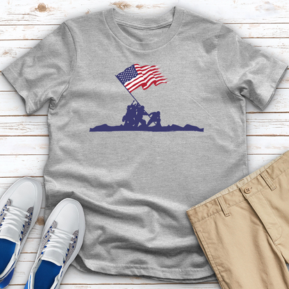 Soldiers Raising Flag Tee