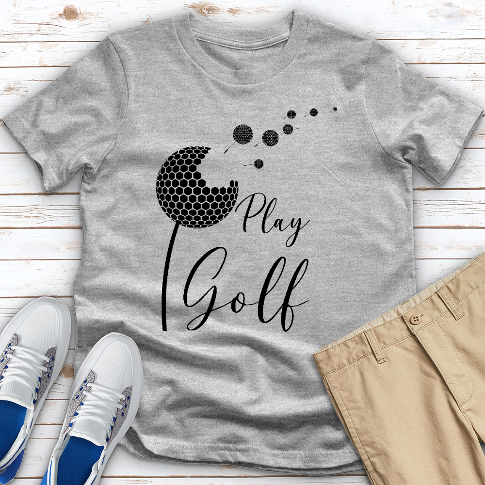 Play Golf 02 Heathered Tee