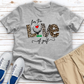 For The Love Of Golf Loepard Heathered Tee