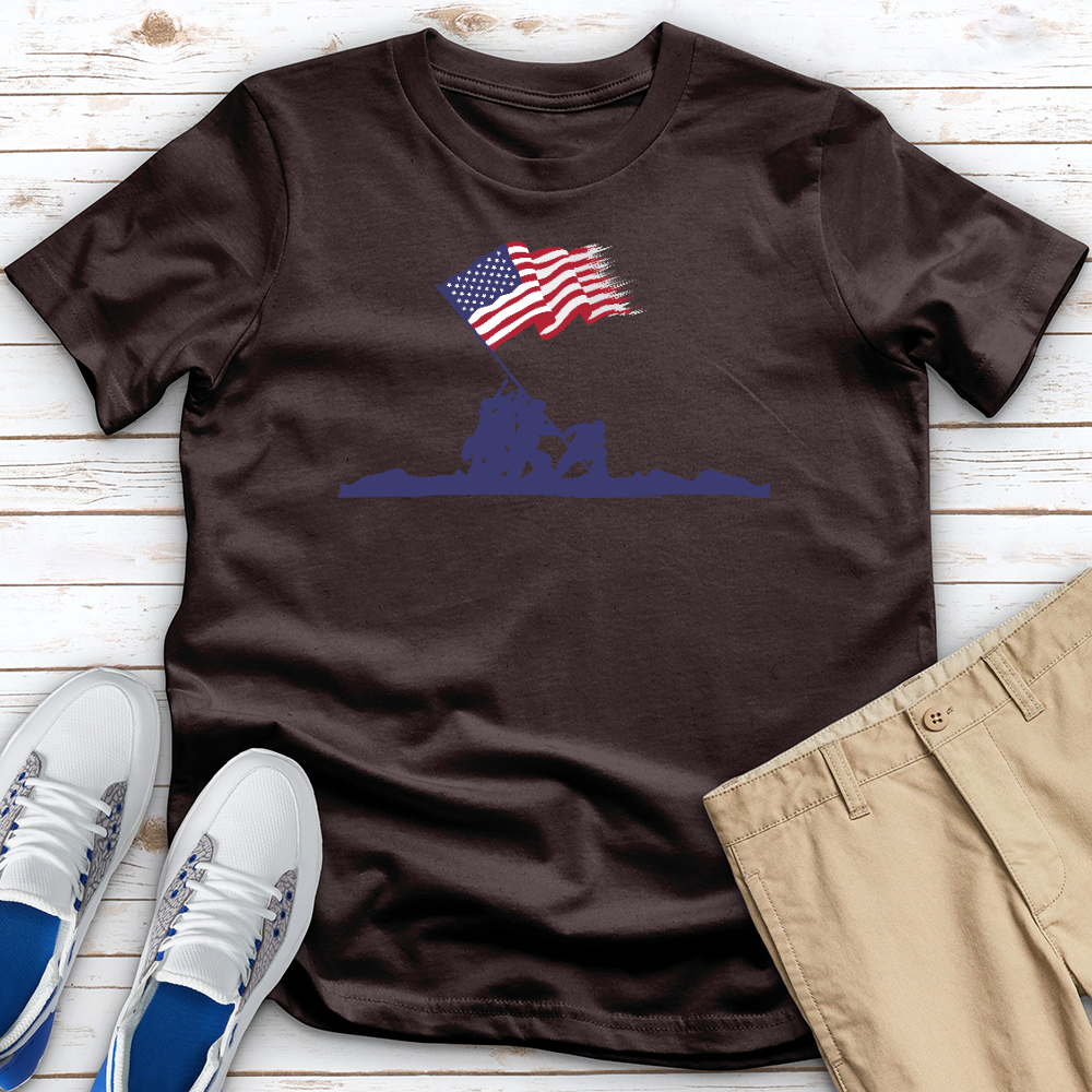 Soldiers Raising Flag Tee