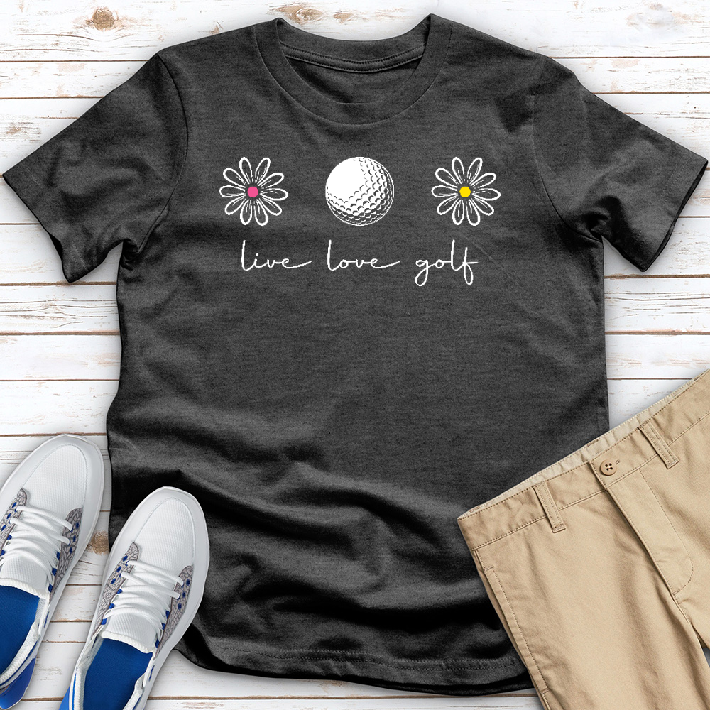 Live Love Golf Heathered Tee