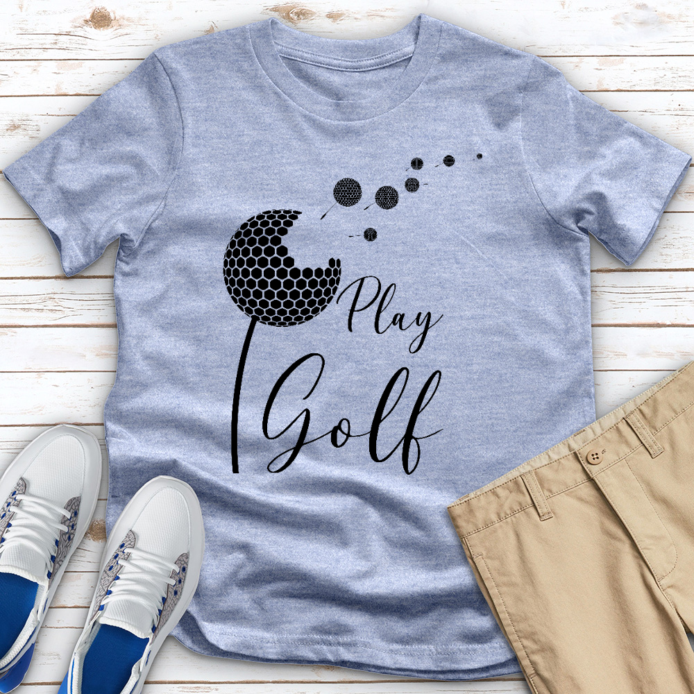 Play Golf 02 Heathered Tee