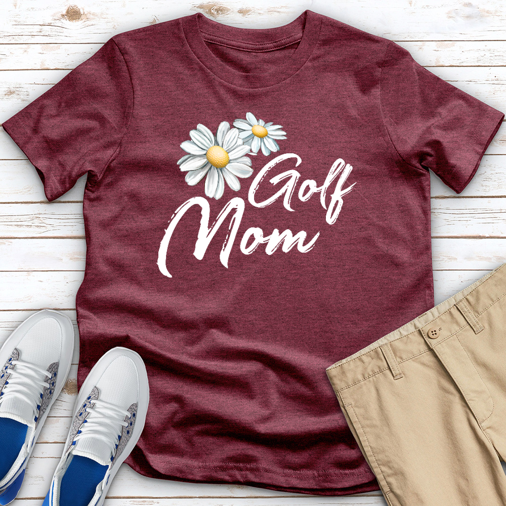 Golf Mom Daisy Hetahered Tee