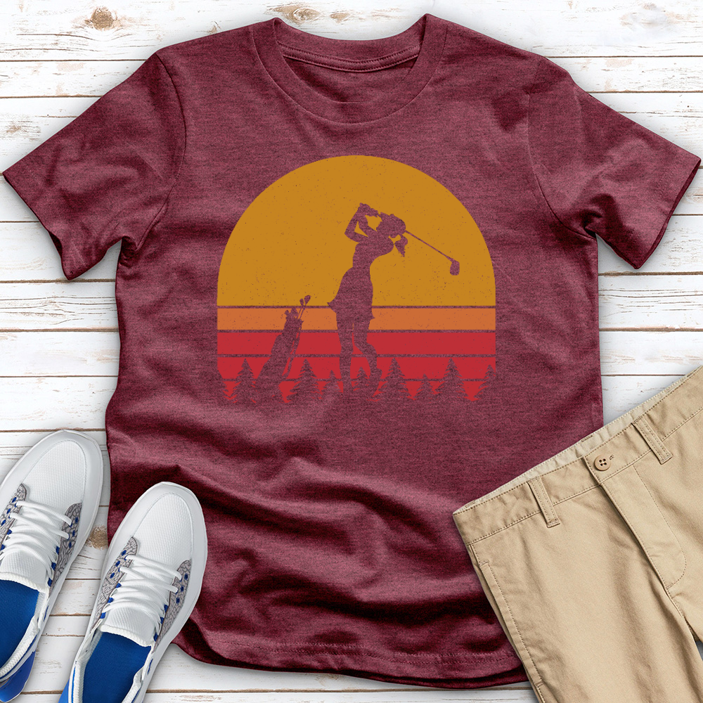 Female Golfer 2 Heathered Tee