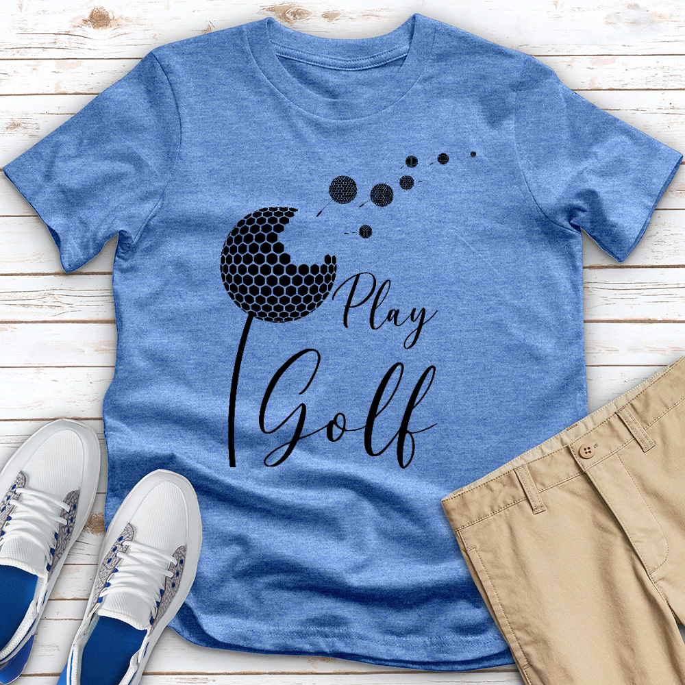 Play Golf 02 Heathered Tee