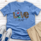 For The Love Of Golf Loepard Heathered Tee