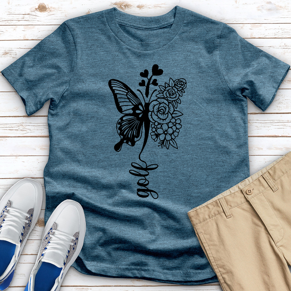 Golf Butterfly Heathered Tee