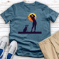 Female Golfer 03 Heathered Tee