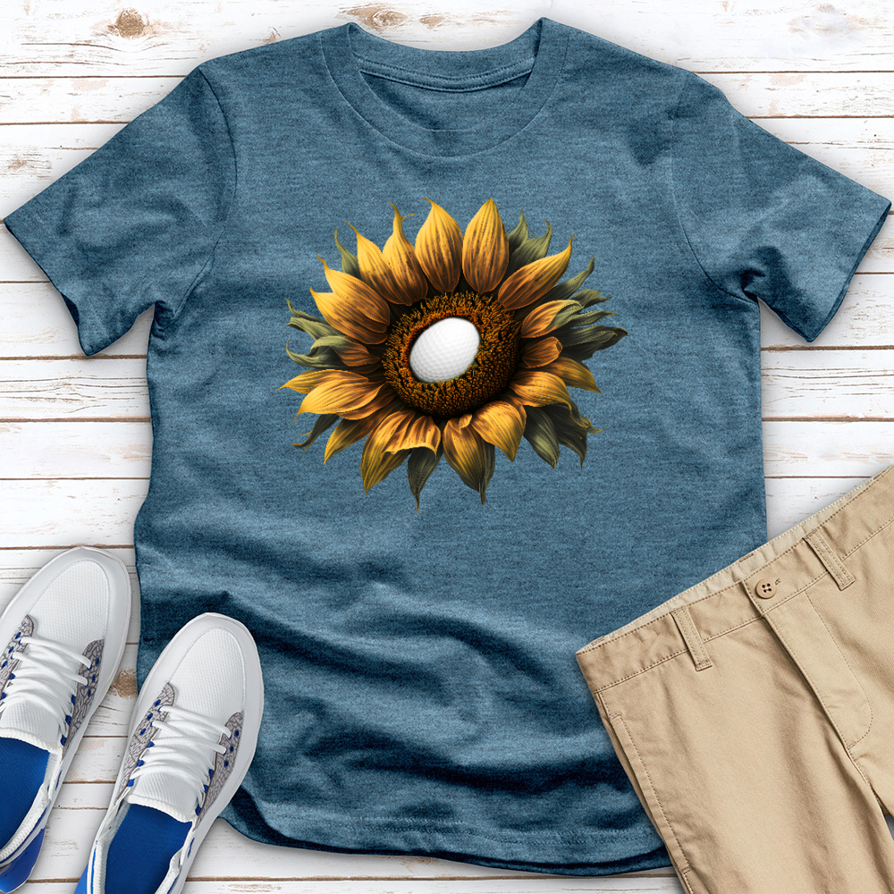 Sunflower Golf Bloom Heathered Tee