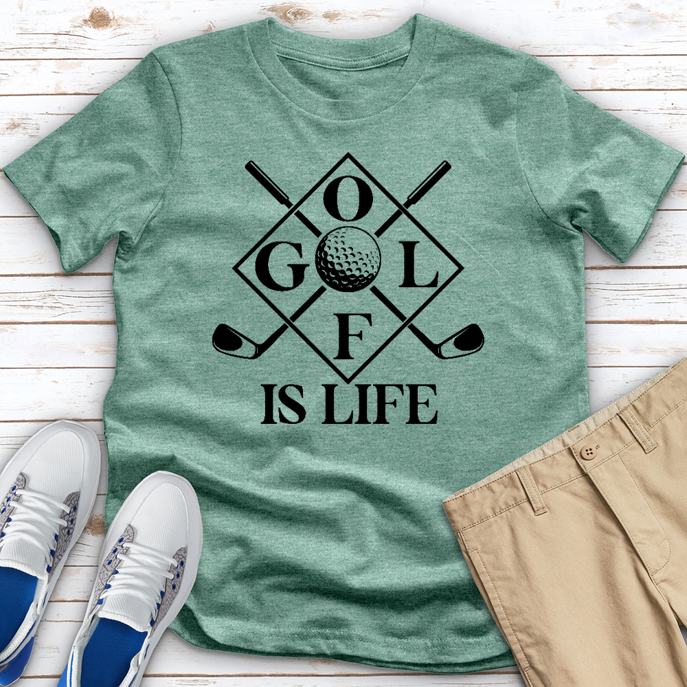 Golf Is Life 04 Heathered Tee