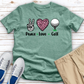 Peace Love Golf Heathered Tee