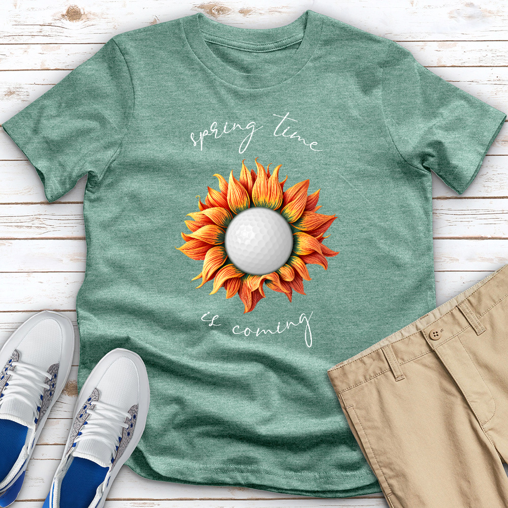 Spring Time Is Coming Heathered Tee