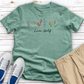 Love Golf Rainbow Heathered Tee