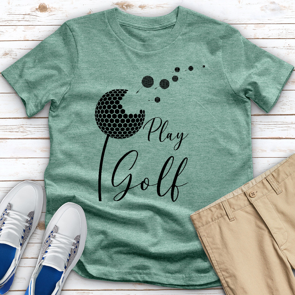 Play Golf 02 Heathered Tee