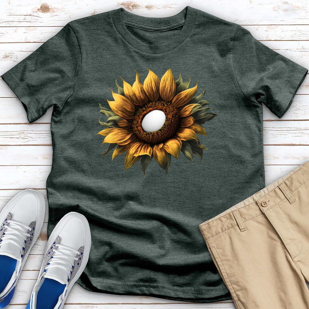 Sunflower Golf Bloom Heathered Tee