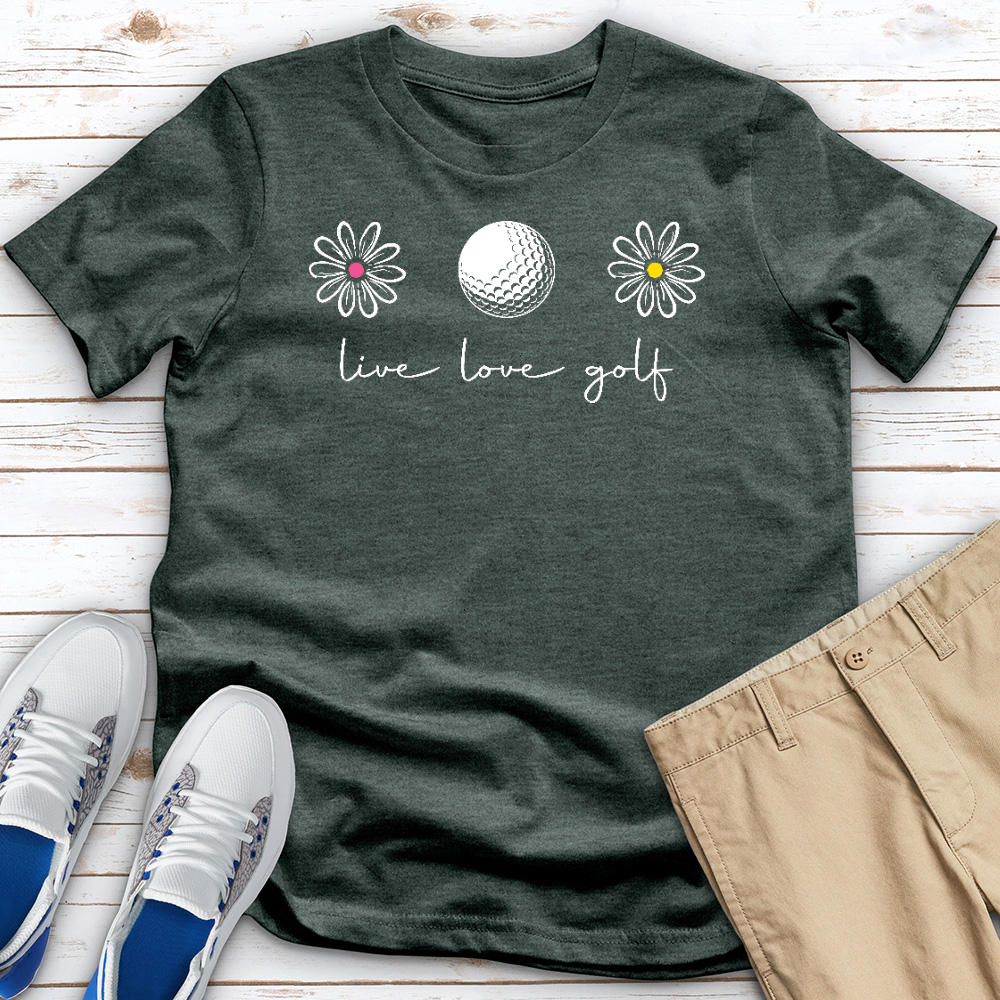 Live Love Golf Heathered Tee