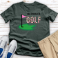 All I Need Is Golf Floral Heathered Tee