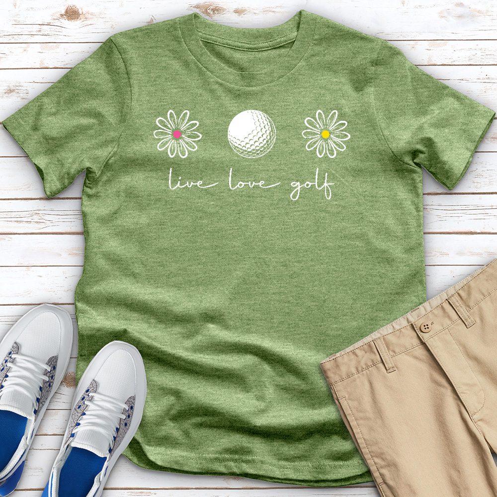 Live Love Golf Heathered Tee