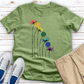 Rainbow Dandelion Golf Heathered Tee