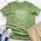 Love Dandelion Heart Heathered Tee