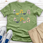 Gold Babe Flowered Heathered Jersey Tee