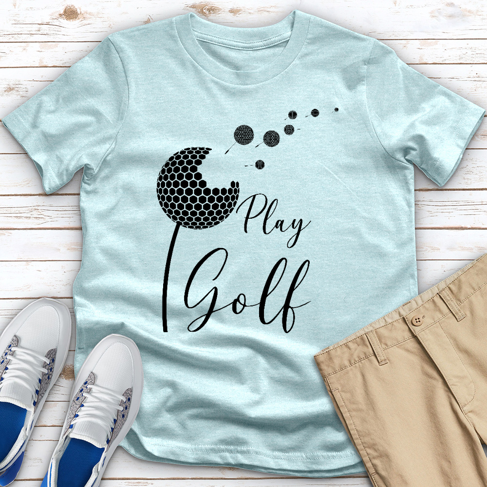 Play Golf 02 Heathered Tee