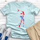 Change to Female Golfer Heathered Tee