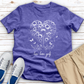 Love Dandelion Heart Heathered Tee