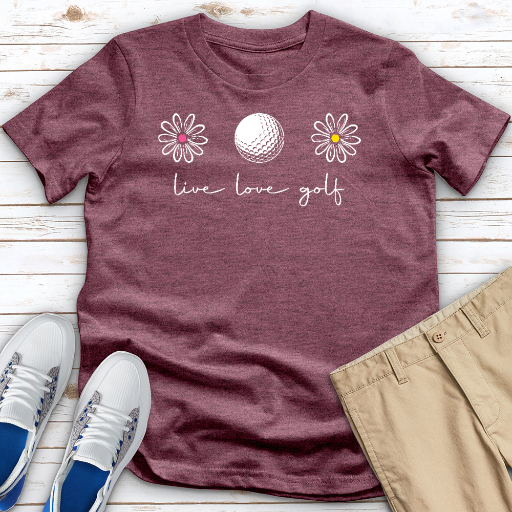 Live Love Golf Heathered Tee