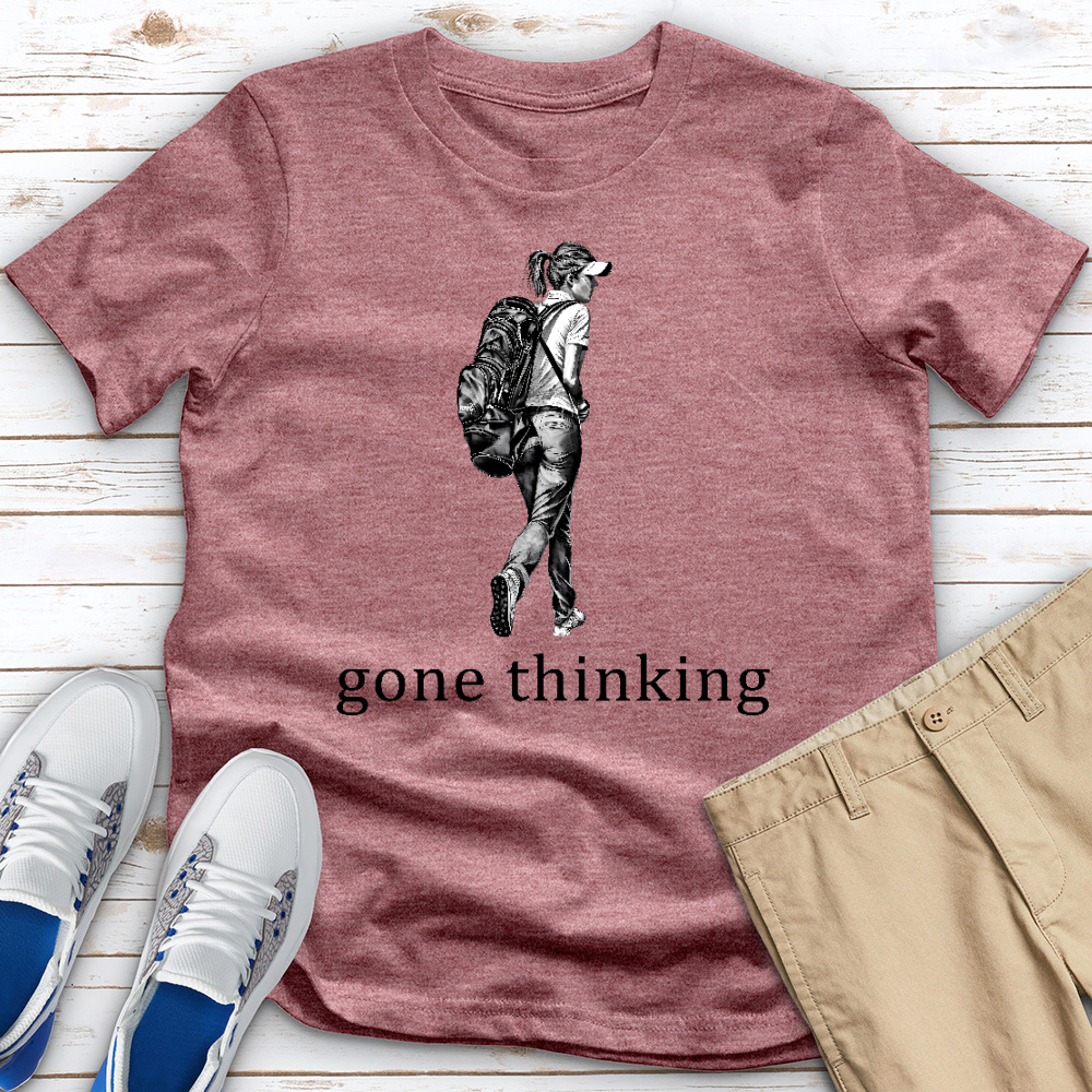 Gone Thinking Heathered Tee