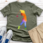 Watercolor Female Golfer 2 Heathered Tee