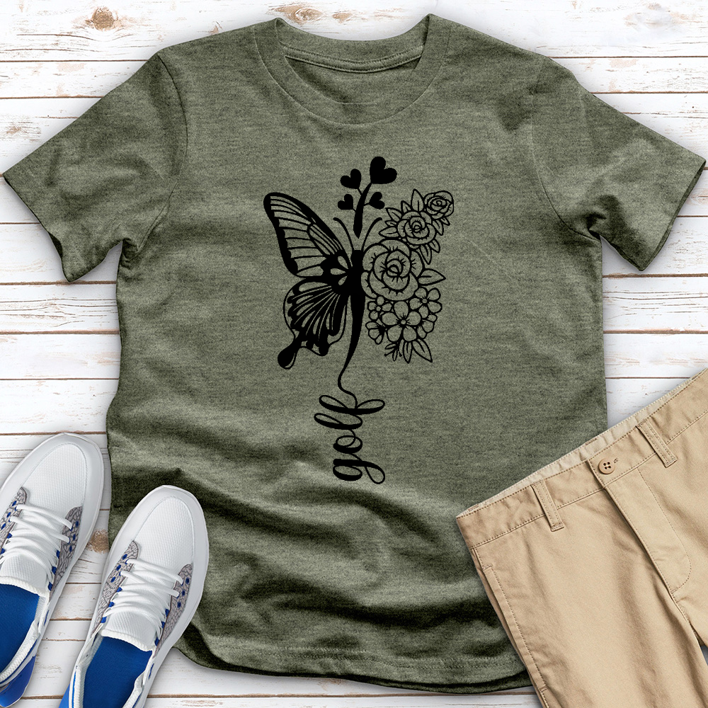 Golf Butterfly Heathered Tee