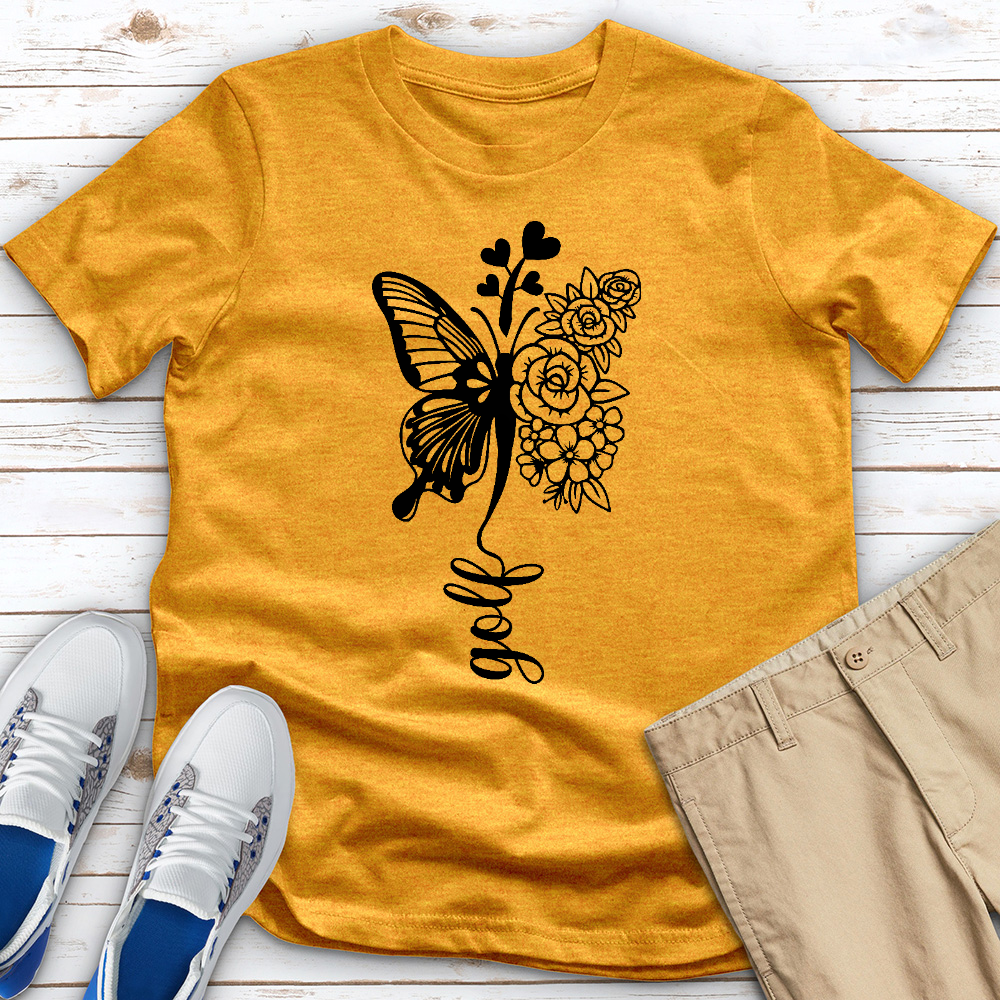 Golf Butterfly Heathered Tee