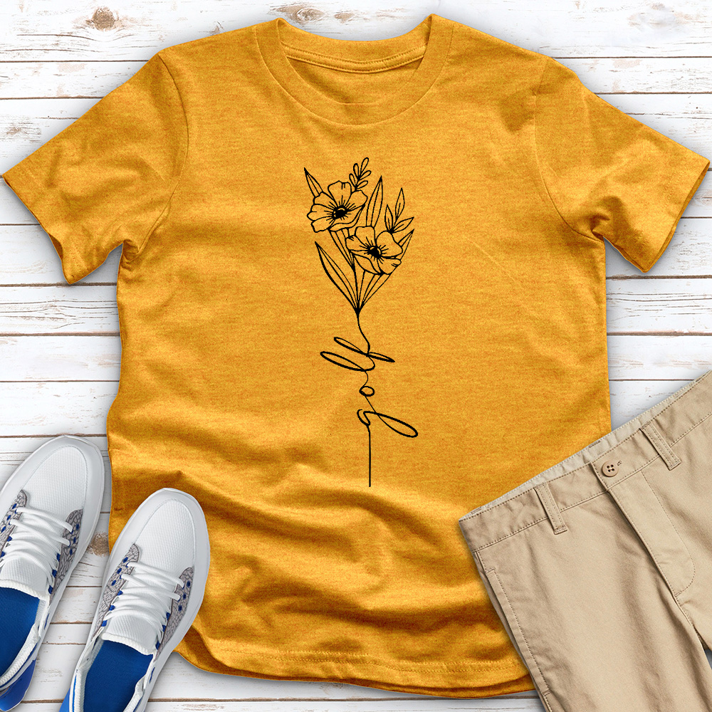 Golf Flower Heathered Tee