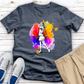 Watercolor Female Golfer 3 Heathered Tee