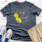 Golf Girl Wreath Heathered Tee