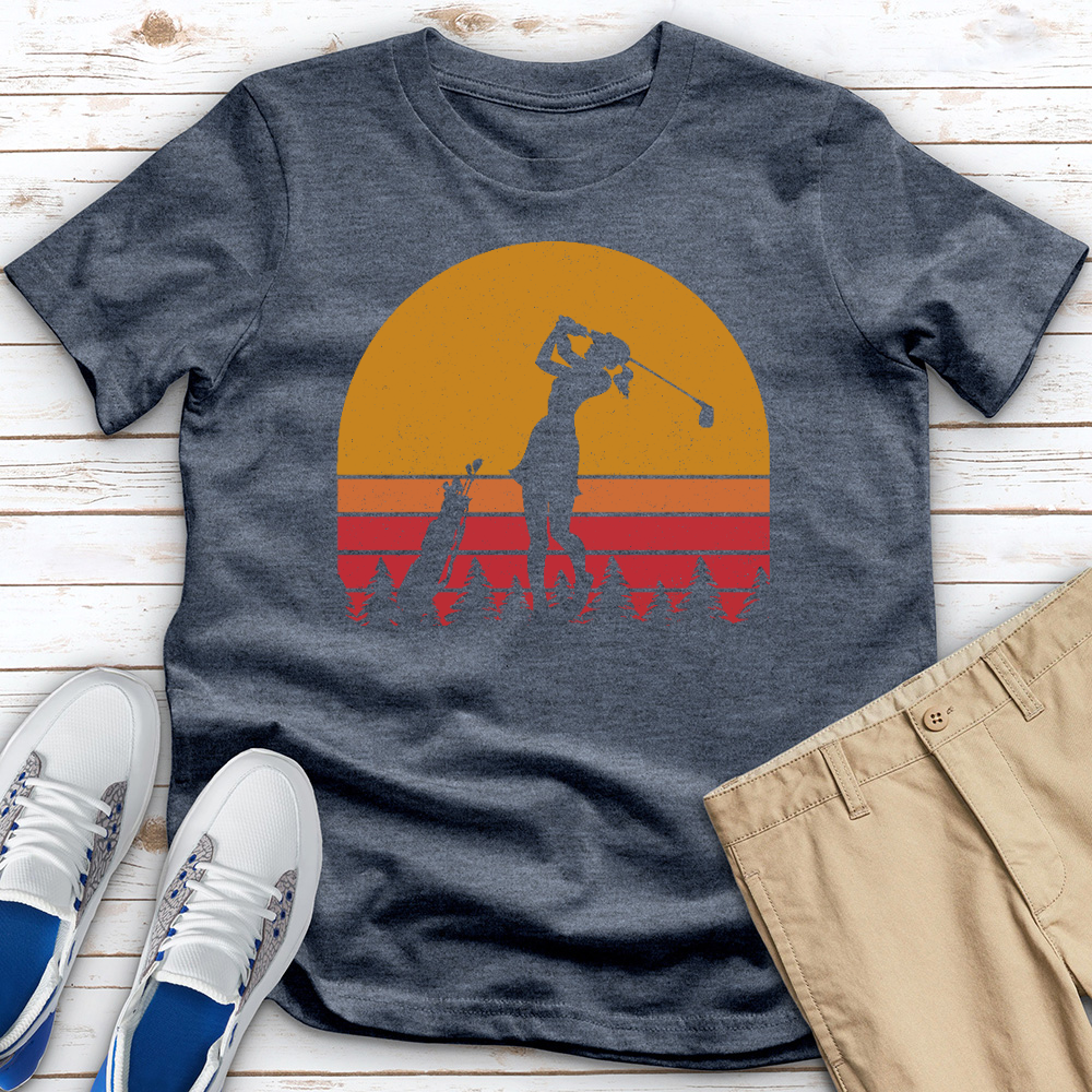 Female Golfer 2 Heathered Tee